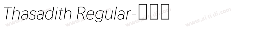 Thasadith Regular字体转换